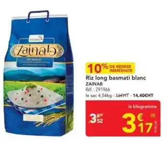 Riz long basmati blanc