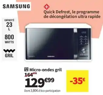 Samsung micro-ondes gril